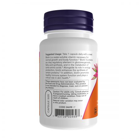 Biotin, 1,000mcg, 100 Veg Capsules