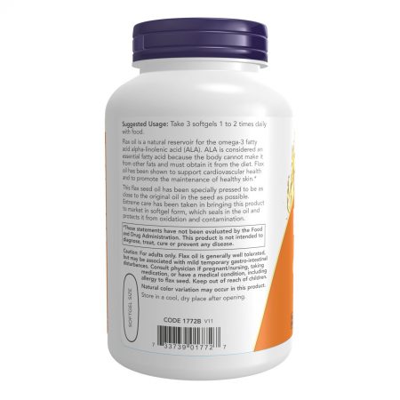 Flax Oil, 1,000mg Organic 250 Softgels