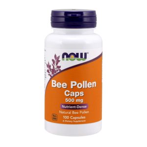 Bee Pollen Caps, 500mg, 100 Capsules