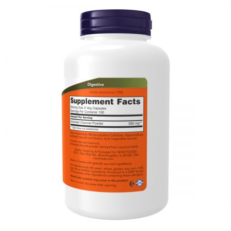 Activated Charcoal, 200 Veg Capsules