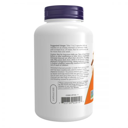 Activated Charcoal, 200 Veg Capsules