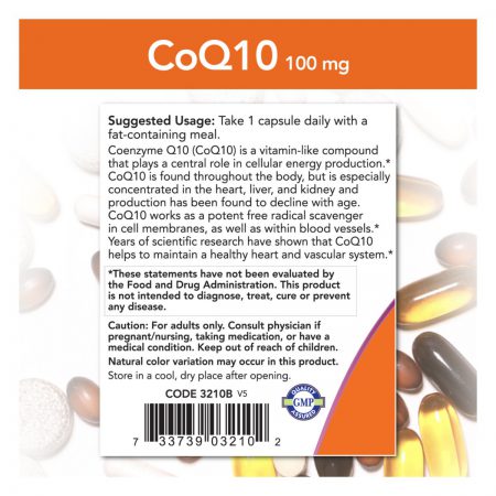 Coenzyme Q-10, 100mg w/ 400mg Hawthorn Berry, 30 Veg Capsules