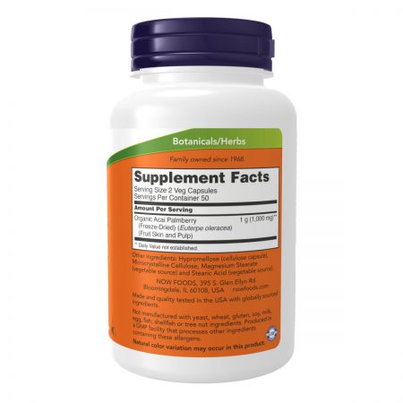 Acai Berry, 500mg, 100 Veg Capsules