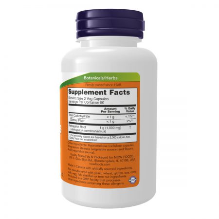 Astragalus, 500mg, 100 Veg Capsules