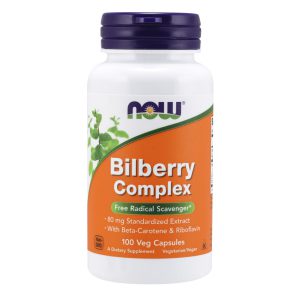 Bilberry Complex, 80mg, 100 Veg Capsules