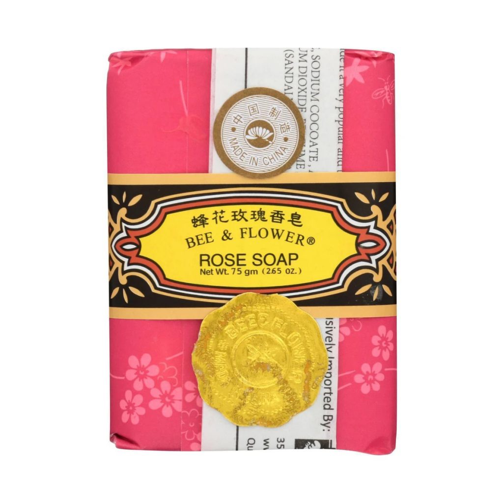 Bee & Flower Soap, Rose, 2.65 oz bar