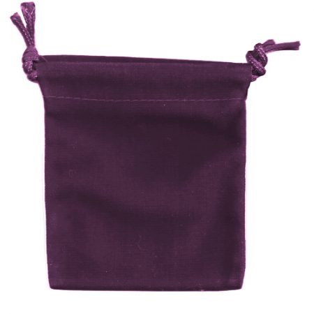 Suede-Velvet Drawstring Bags