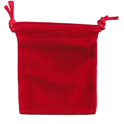 Suede-Velvet Drawstring Bags