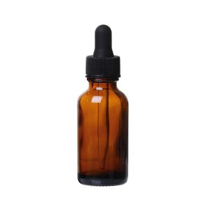 Amber Glass Eyedropper Bottle, 1 oz