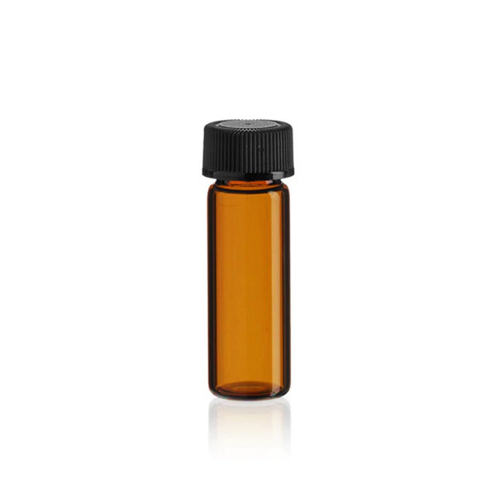 Amber Glass Perfume Bottle 1 dram