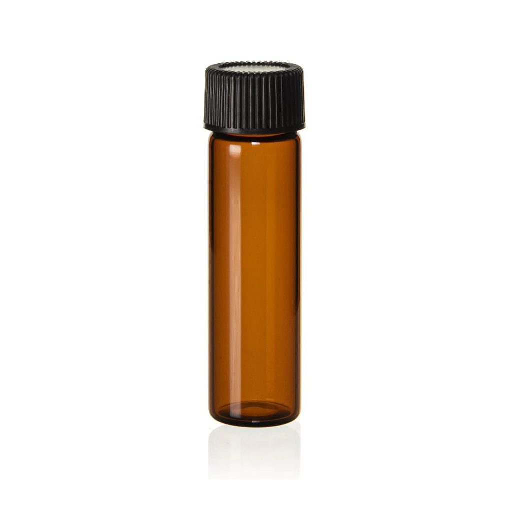 Amber Glass Perfume Bottle 2 dram