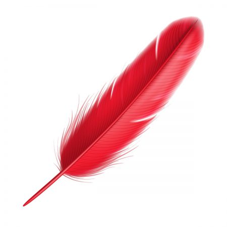Feathered Pen, Red