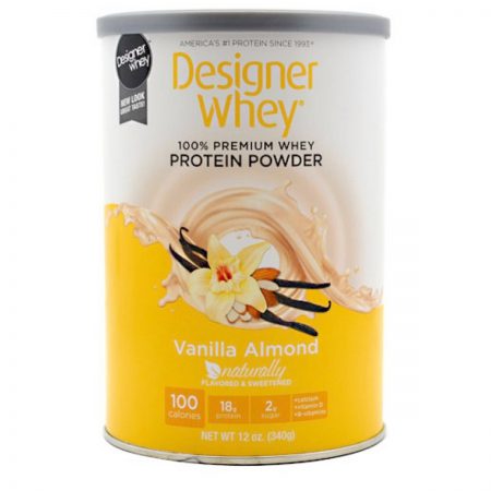 Meal Replacement, Nutritional Power Shake, Whey Protein: Vanilla Almond, 12 oz Powder