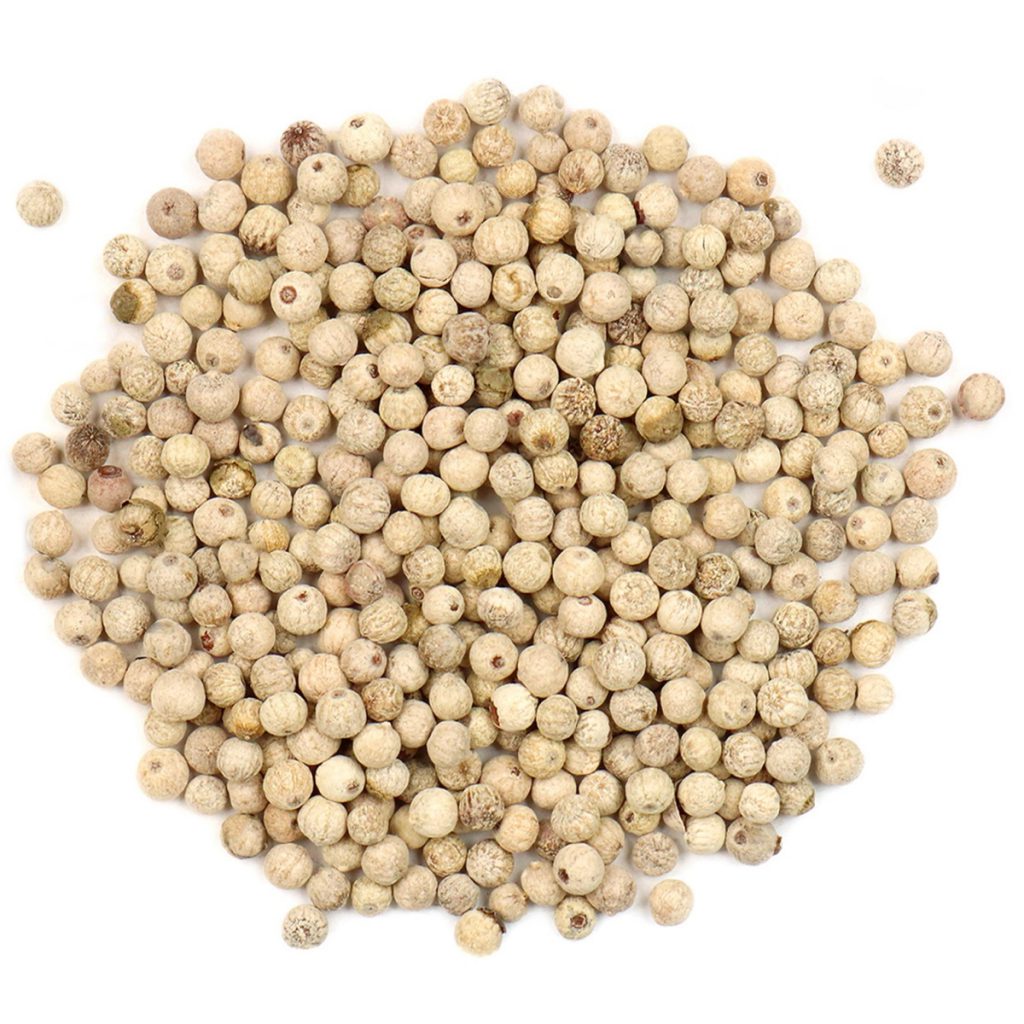 Peppercorns, White Muntok, Whole