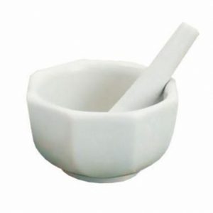 Mortar and Pestle, Porcelain, 4.5 inches