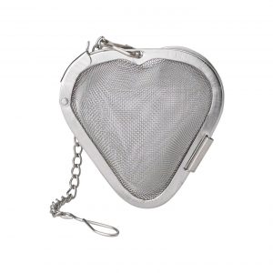 Tea Ball, Mesh, Heart, 2.5 inches