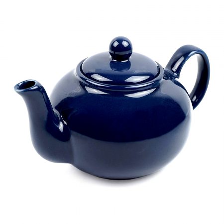 Teapot, Porcelain, Cobalt (with Infuser), 16oz